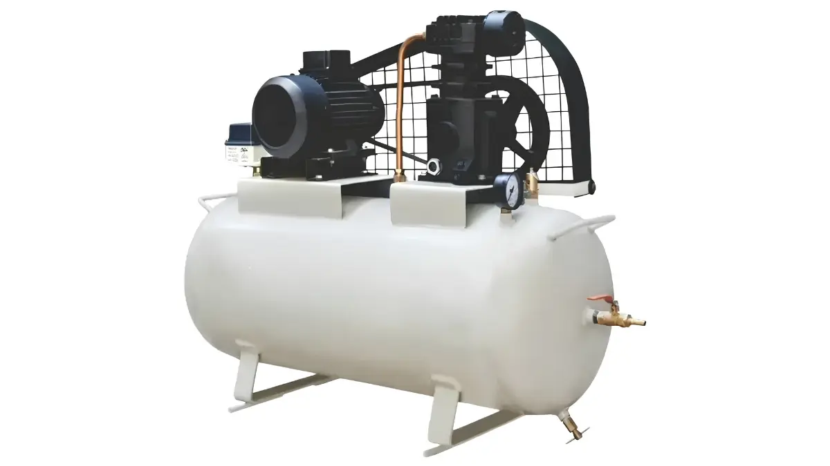 1 HP Double Piston — Entry Model 1 HP Double Piston Air Compressor (100 Litre Tank)